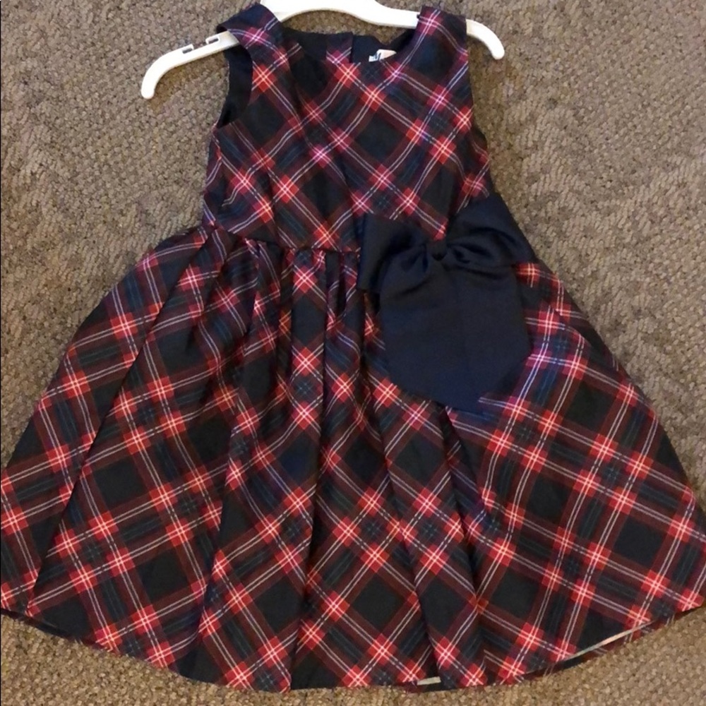 H&M Girls plaid dress (7-8)